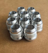 Billet 6061 T6 Aluminum Weld on/Weld in Fitting Bung Male AN12 -12AN Qty: 10