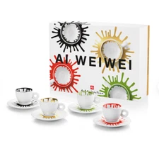 Sale! Illy Art Collection 2021: Ai Weiwei - 4 Espresso cups/saucers Limited ed.