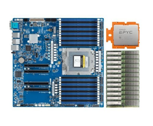GIGABYTE MZ33-AR0 + SK HNIX DDR5 768GB(64GB*12)+ AMD EPYC GENOA 9654 96c/192t - 第 1/7 張圖片