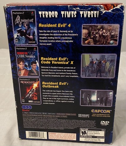 2007 SONY PLAYSTATION 2 PS2 RESIDENT EVIL THE ESSENTIALS BOX SET CIB - Picture 2 of 8