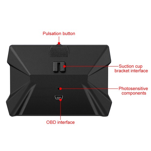 Universal P22 Auto HUD Head Up Display Digital GPS Smart Tachometer OBD2 Scanner - Bild 11 von 12
