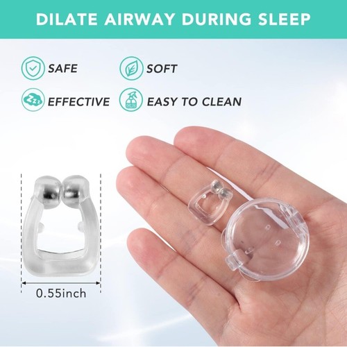 Anti Snoring Devices Cinwauvo Anti Snoring Nose Clip Silicone Magnetic Snore - Picture 10 of 11