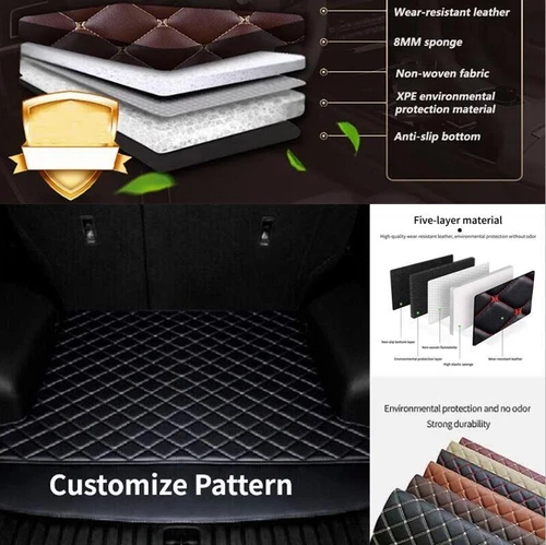 For Ford Mustang 1994-2024 Car Floor Mats Waterproof Auto Pads Anti-Slip Carpets - Picture 16 of 25