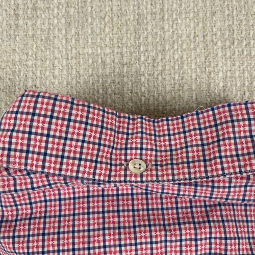 Steven Alan Short Sleeve Button Down Shirt Mens Medium M Red Check Pattern USA - Picture 7 of 12