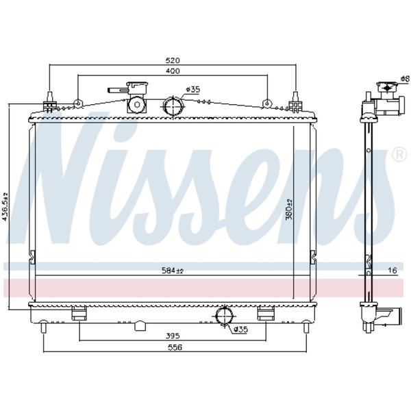 KüHler WasserküHler MotorküHler Passend FüR Nissan Juke F15 1.6 Cvtc-image