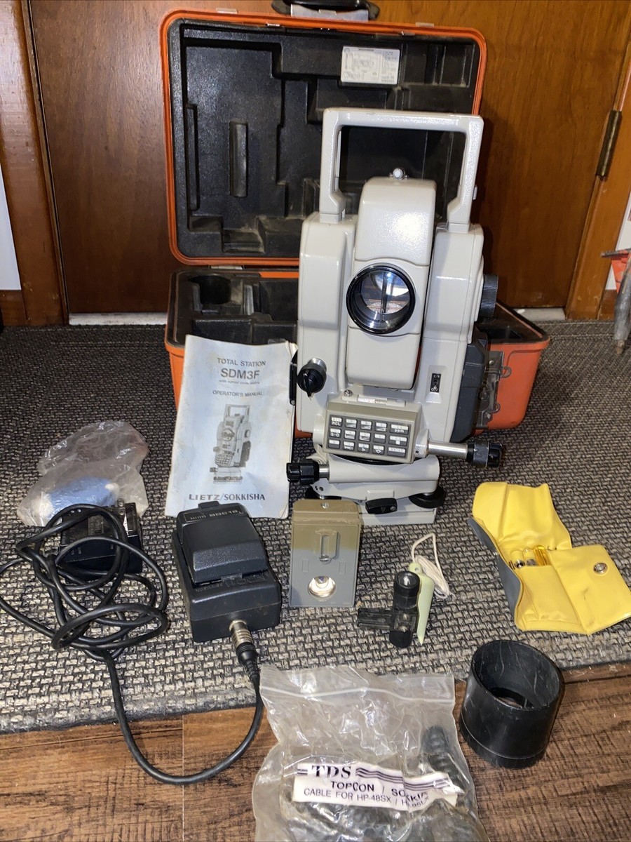 SOKKISHA / LIETZ SET3 TOTAL STATION IN CASE Theodolite SDM3F 06 | eBay