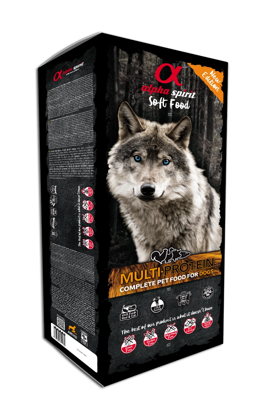 Alpha Spirit Multi-Protein Complete Dog Food - Semi-Moist