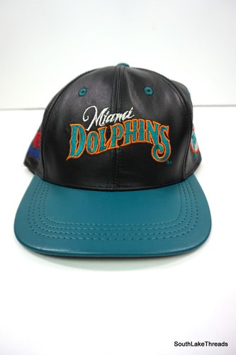 Vtg NFL 90's Miami Dolphins Black 