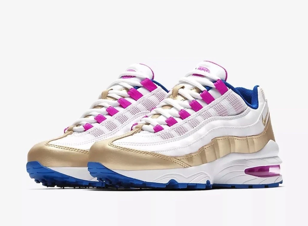 Air max 95 clearance blanche bleu rose