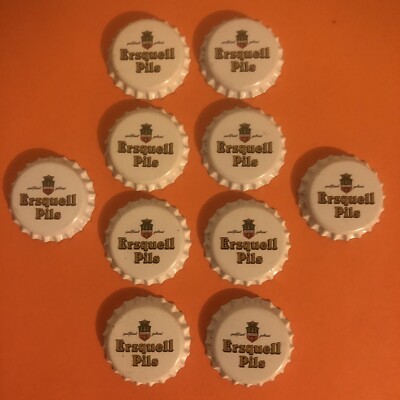 10 Kronkorken der Brauerei Erzquell / UNGEBRAUCHT / NEU!