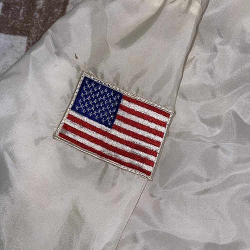 Ford Shelby Cobra Jacket Racing Mechanic Automotive Windbreaker Jacket WHITE LG - Picture 5 of 7
