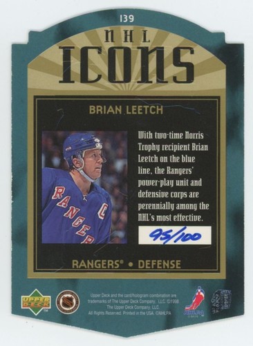 1997-98 SP AUTHENTIC Scott Stevens NHL ICONS DIE-CUT /100 - Picture 2 of 2