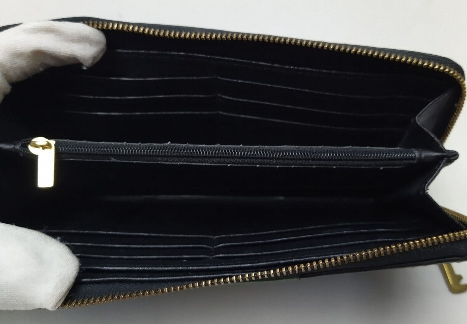 Fossil Patchwork Multicolor Leather Zip Around Cr… - image 12