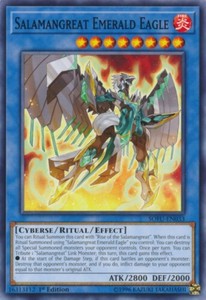 Salamangreat Emerald Eagle - SOFU-EN033 - Common - 1st Edition x3 - Near Mint