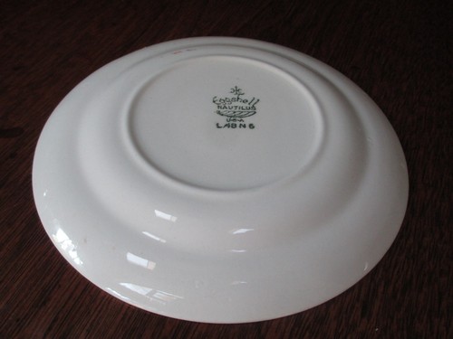 VINTAGE HOMER LAUGHLIN EGGSHELL NAUTILUS 6 1/8" DIAMETER PORCELAIN CHINA PLATE - Picture 11 of 12