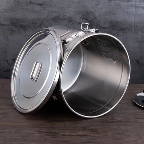 Airtight Rice Bucket 304 Stainless Steel Canister Food Storage Containers 6 L - Picture 7 of 15