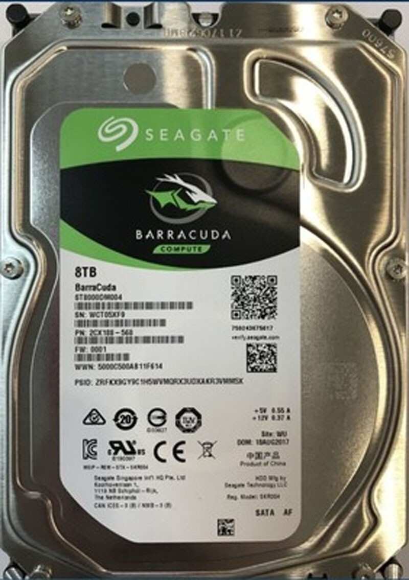 【正常】Seagate HDD 8TB ST8000DM004 Seagate Barracuda ST8000DM004 - hard drive - 8 TB - SATA 6Gb