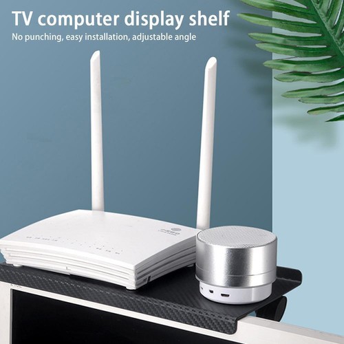 Punch-free Wall Mount Storage Bracket TV Box Display Holder Router Rack AU - Picture 3 of 9