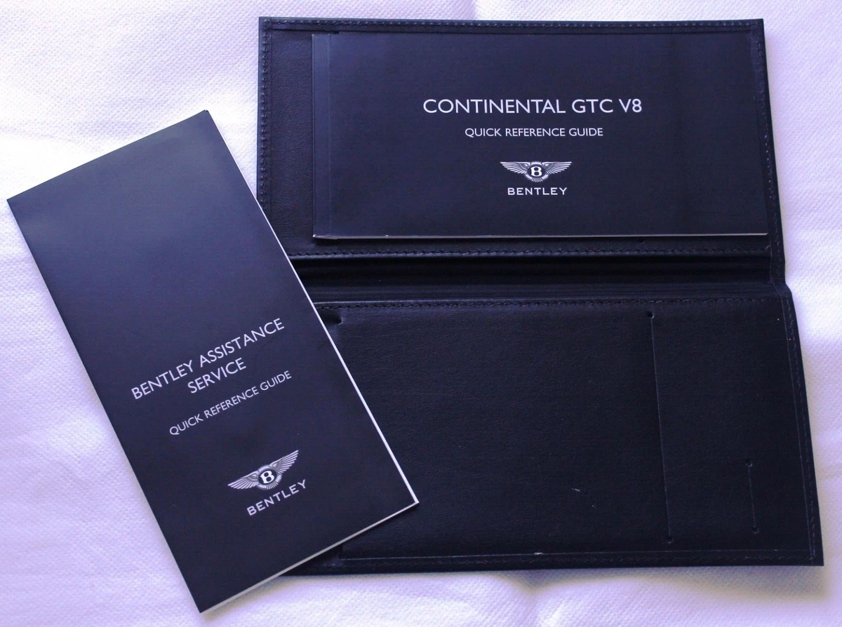 Manuals/Handbooks Paper Bentley Car Owner & Operator Manuals for