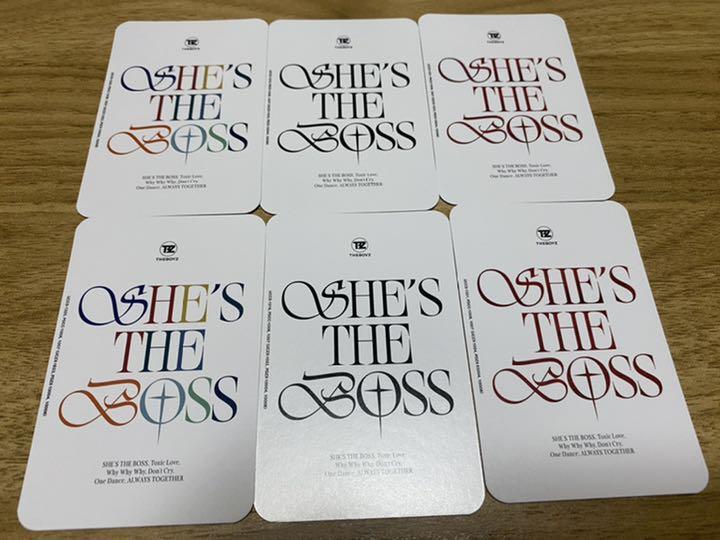 THE BOYZ she's the boss official photocard 6 pcs set Q