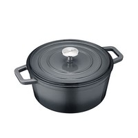 Berndes BräTer Cocotte B.Iron Gusseisen Rund 24 Cm 3,75 Liter Schwarz Induktion