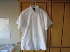 New Brooks Brothers Shirt Net Jets Button Up Pilot Shirt White S/s Men  s 18.5