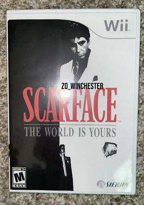 cib Scarface The World is Yours Wii Game Movie Tony Montana