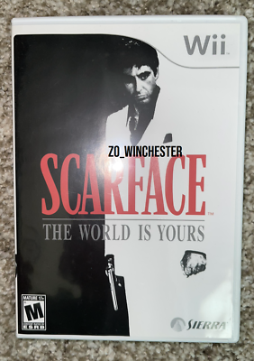 cib Scarface The World is Yours Wii Game Movie Tony Montana Al
