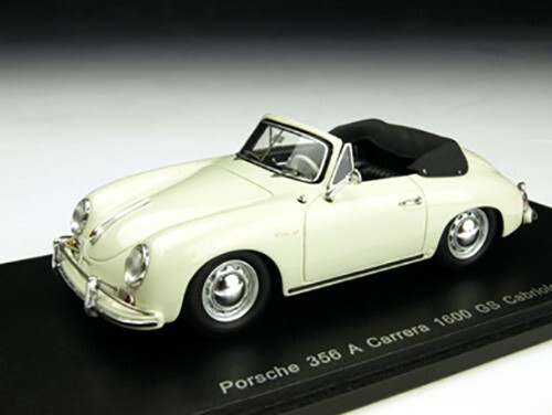 SPARK 1/43 PORSCHE 356 A CARRERA 1600 GS CABRIOLET Model Car SPARK 1/43 PORSCHE 356 A CARRERA 1600 GS CABRIOLET Model Car