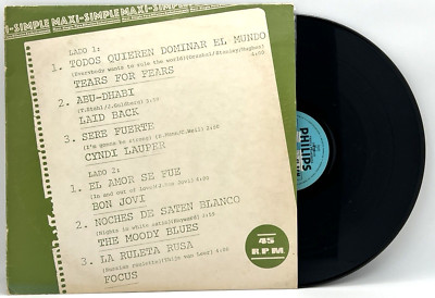 MAXI SIMPLE COMPILATION VINYL LP RECORD ARGENTINA IMPORT 1980s TEARS FOR FEARS