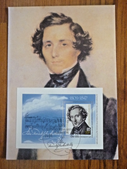 DDR - 175. Geburtstag Felix Mendelssohn-Bartholdy von 1985 # *521
