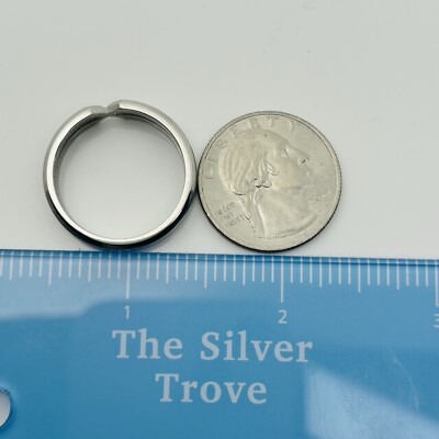 Size 11 Tiffany Zellige Ring by Paloma Picasso in Steel for Men