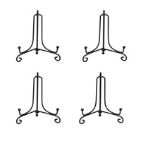 (4 Pack)iron Display Stand Black Iron Easel Plate Display Photo Holder Stand ... on sale (4 Pack)iron Display Stand Black Iron Easel Plate Display Photo Holder Stand ... on sale