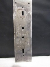 Vintage Otis Elevator Stainless Steel Button Car Panel Plate Lettering Intact