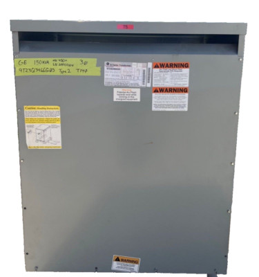 150kVA Pri 480V Sec 208/120V 3PH Indoor Transformer GE 9T23Q3466G03