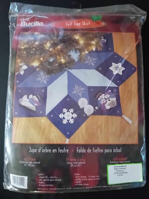 Bucilla Felt Kit - Bucilla ''Let it snow'', Baumteppich, Tischdecke