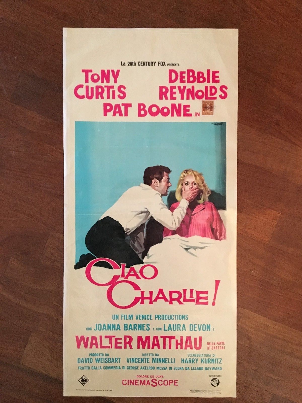 Locandina originale film Ciao, Charlie (1964) - Regia di Vincente Minnelli