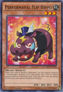 Performapal Flip Hippo - MP17-EN128 - Common - 1st Edition x3 - Near Mint