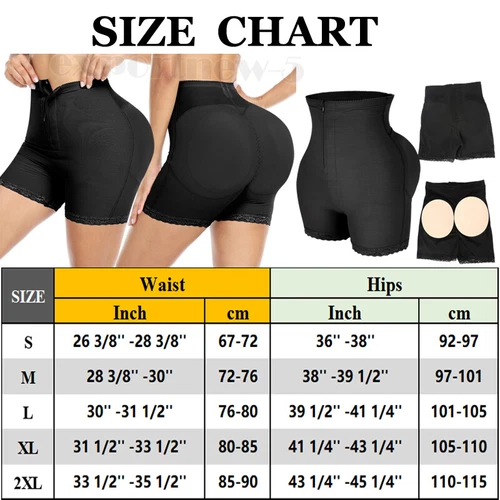 Women's FAKE ASS Butt and Hip Enhancing Booty Padded Underwear Pads Body Shaper - Picture 13 of 26