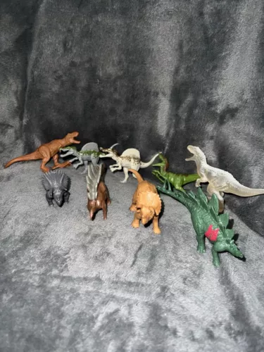Jurassic World Mini Action Dinosaur Blind Bag Set Of 9 indominus Rex Trex Raptor