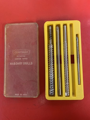 Vintage Craftsman Masonry Drill Bit Set 
