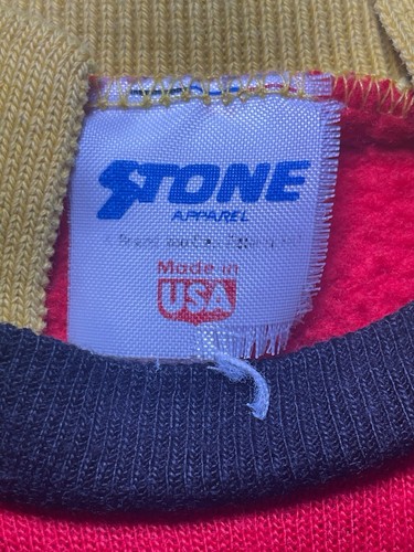 Vintage 80s Ghostbusters Kids M (5/6) Crewneck Sweatshirt Colorblock - Picture 4 of 4