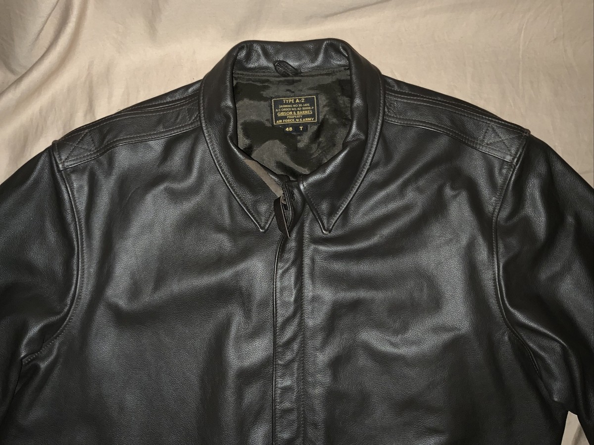 Gibson & Barnes Jacket Type A-2 Bomber WW2 Style Brown Leather