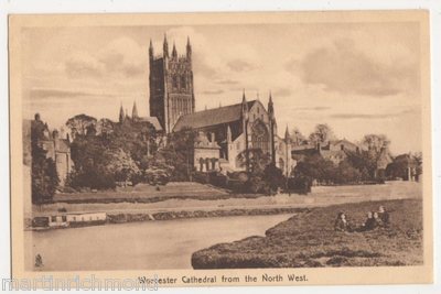 Worcester Kathedrale aus dem Nordwesten, Tuck Sepia 2031 Postkarte, B484