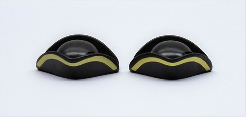 Three-cornered Guard Gray Black White Red Gold Playmobil Soldier Hat for Feather - Picture 2 of 13