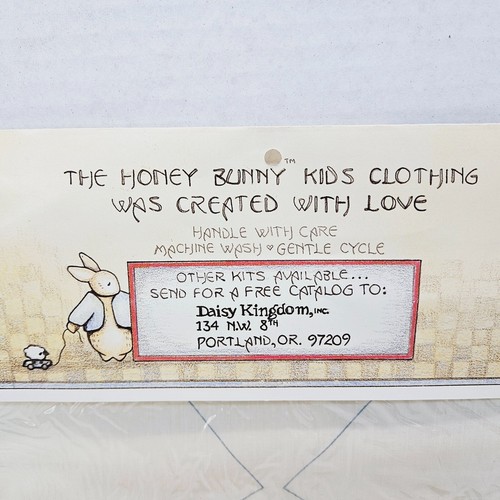 Daisy Kingdom Honey Bunny Kid's Designer Collar Kit #5006 Vintage Size 4,6,8 - Picture 10 of 12