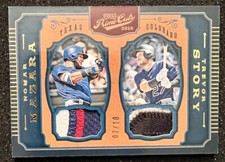 Nomar Mazara Trevor Story RC 2016 Prime Cuts Player Worn Gold /10 Sick Patches
