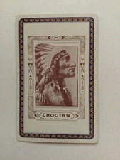(4) Vintage Native American “CHOCTAW” Indian Chief Playing Cards,Brown & Bigelow