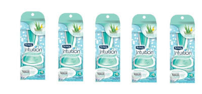 Schick Intuition Sensitive Care Razor + 2 Cartriges (5 pack)