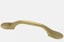 3 Liberty 3 in. (76mm) Soft Brass Spoon Foot Cabinet Pull